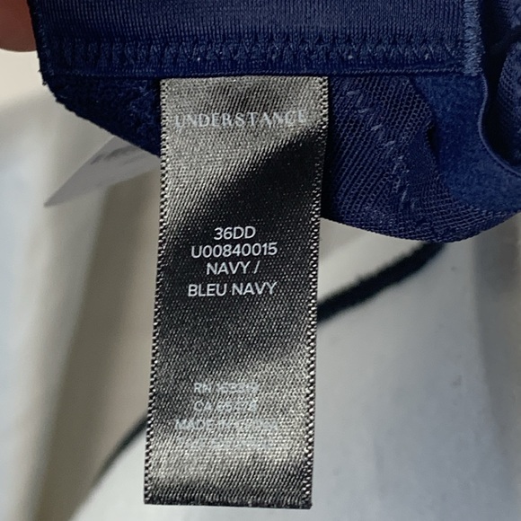 Understance NWT Ivy Smooth Lace Full Coverage Flex Wire Navy Blue Bra Size 36WW - Picture 8 of 11